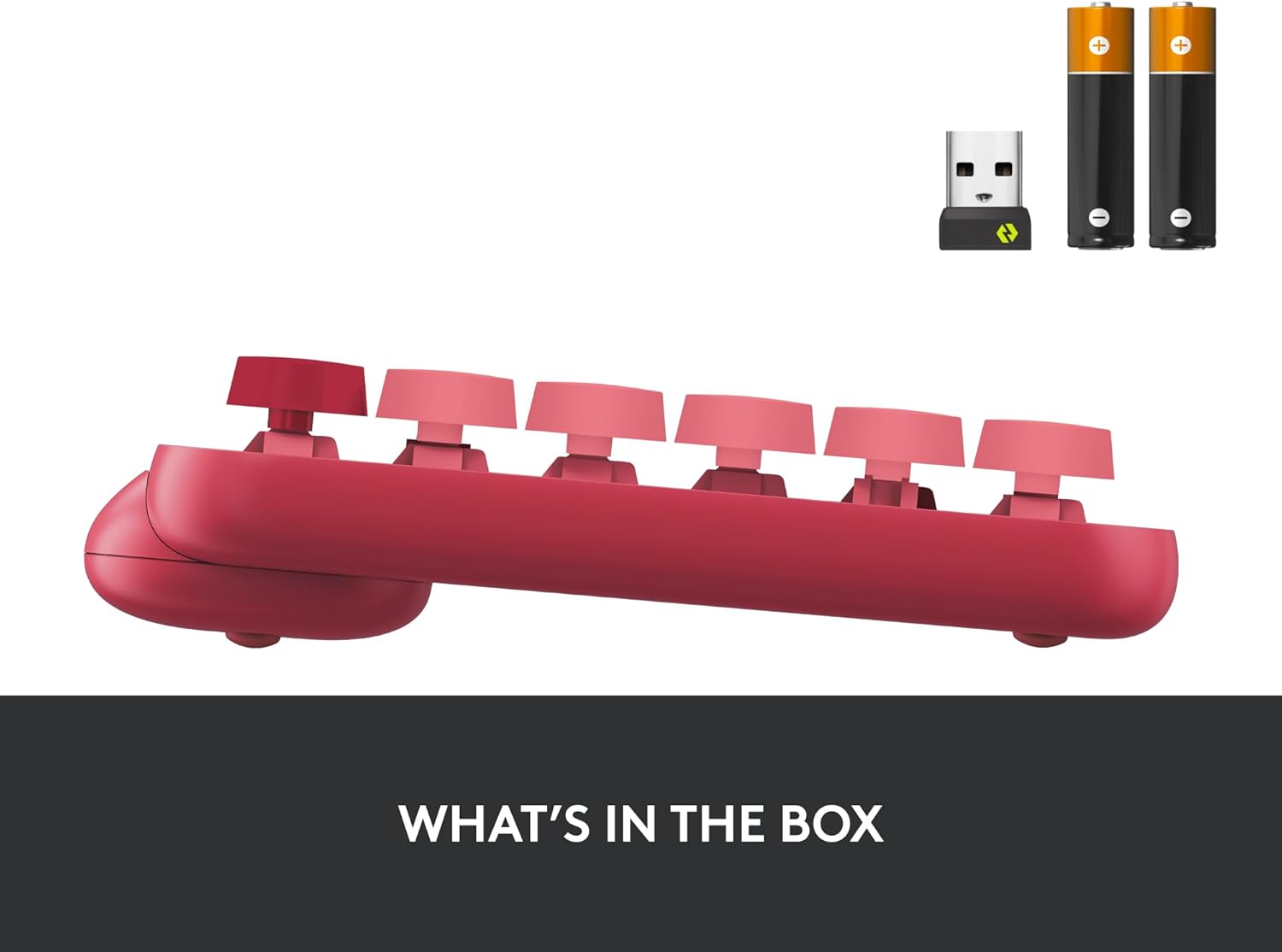 Logitech POP Mechanical Wireless Keyboard with Emoji Keys – Rose image 6