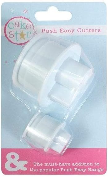 Cake Star Plastic Ampersand Cutters – Large & Small – White image 0