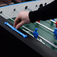 Kickmaster 4ft Quick Fold Football Table | Concave Pitch | Spring-Loaded Rods | 2 Balls Included | Black