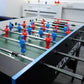 Kickmaster 4ft Quick Fold Football Table | Concave Pitch | Spring-Loaded Rods | 2 Balls Included | Black