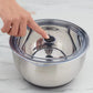 MIU Stainless Steel Mixing Bowls with Lids, 8 Piece Set, with 3 Grater Attachments