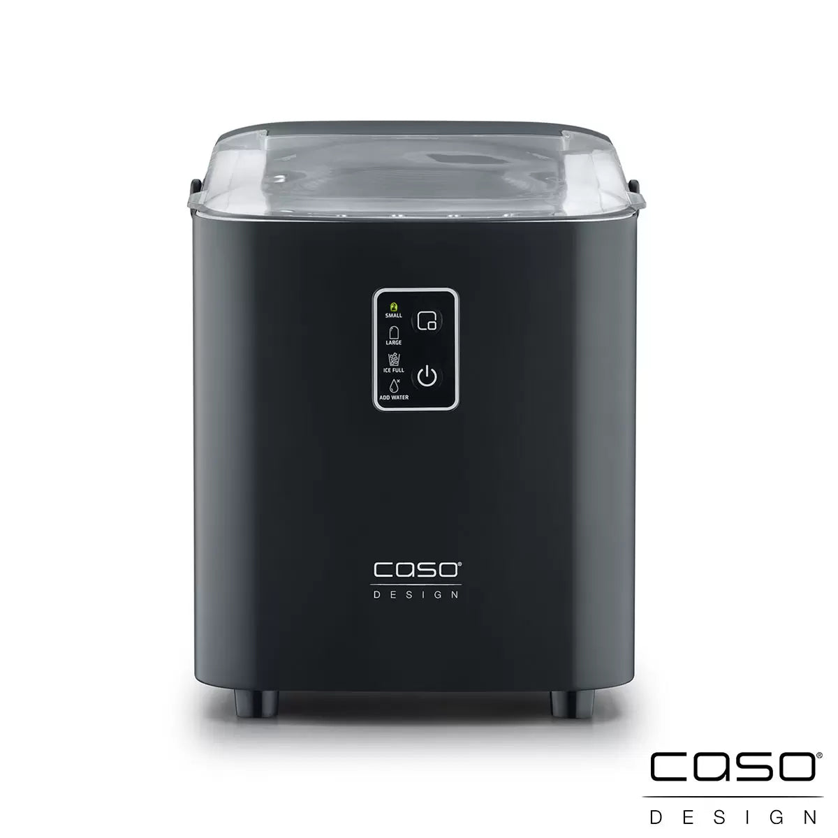 Caso IceChef Compact Ice Cube Maker | 2 Ice Sizes | 12kg/24hr | 42dB | 1L Tank