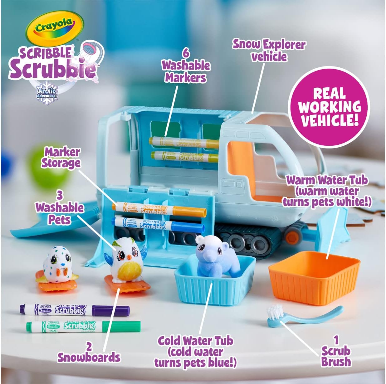 Crayola Scribble Scrubbie Pets Arctic Snow Explorer image 8