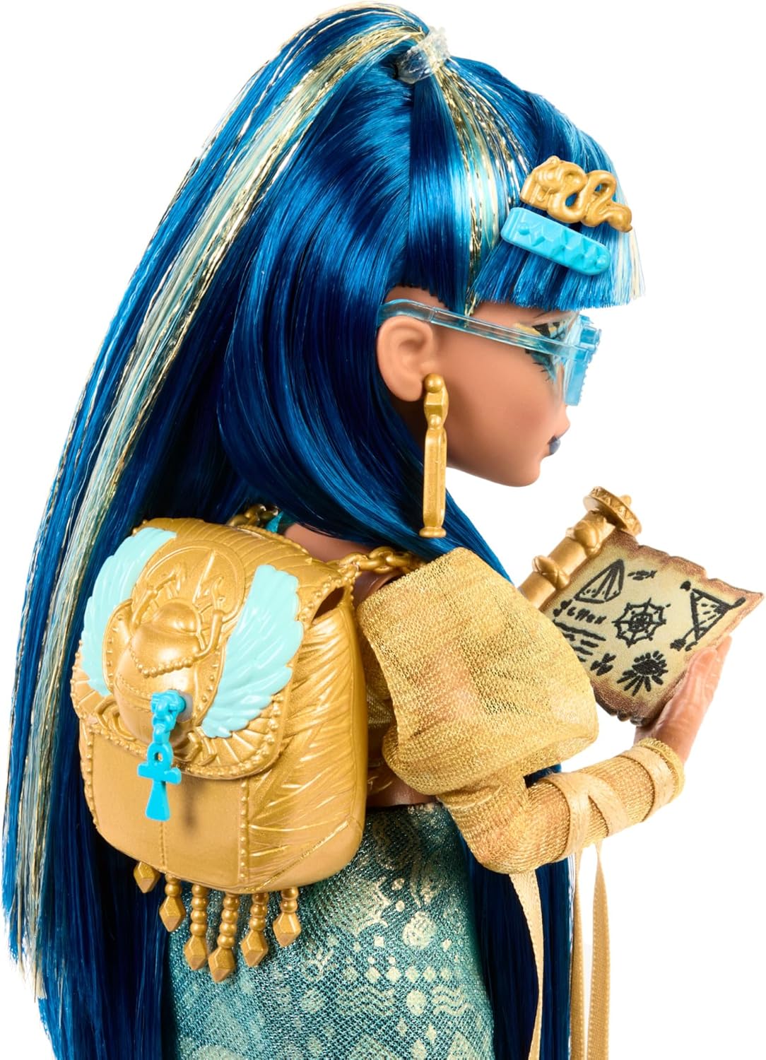 Monster High Cleo De Nile Golden Fashion Doll with Pet Hissette image 3