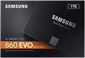 Samsung 860 EVO 1TB 2.5‑Inch SATA III Internal SSD – Black