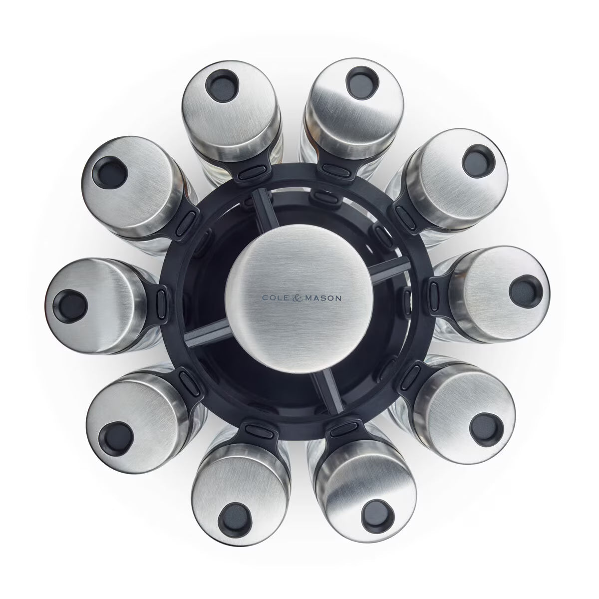Cole & Mason 20 Jar Filled Spice Rack Carousel image 3