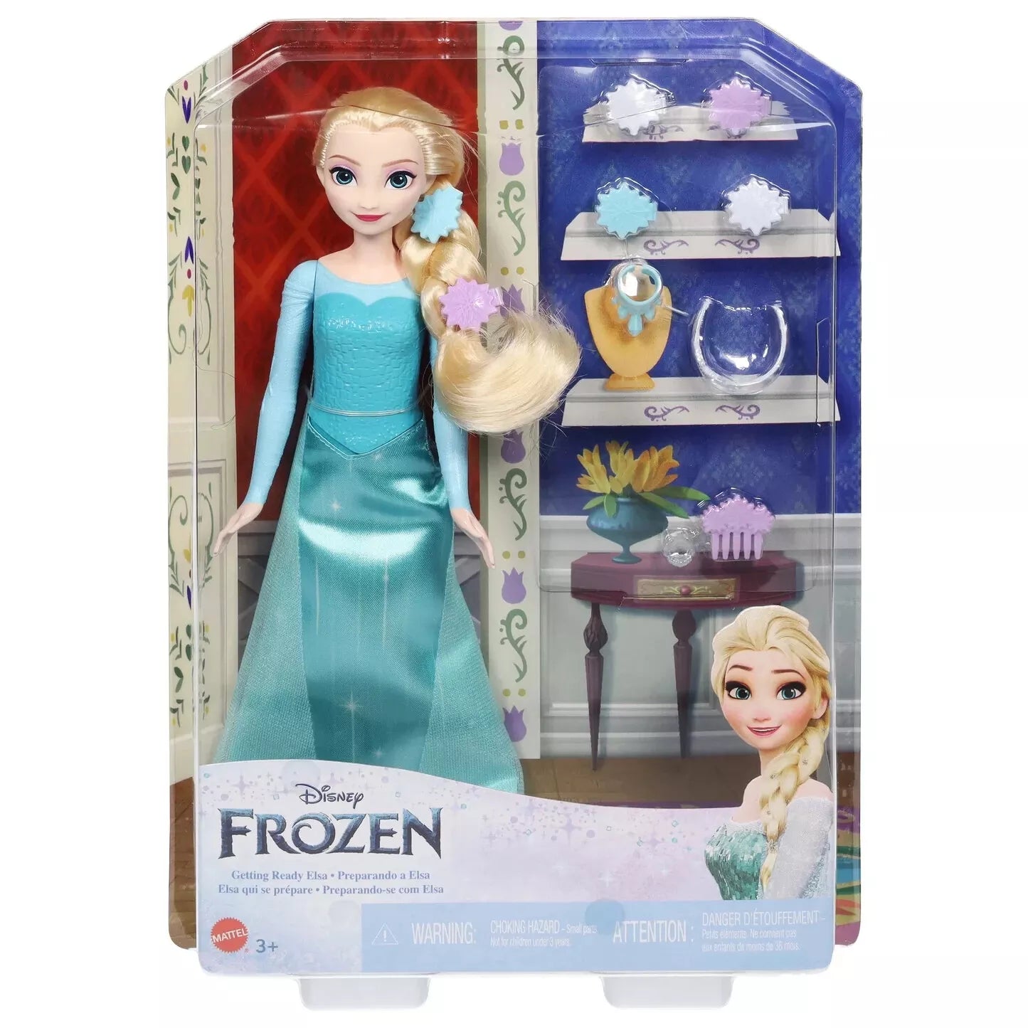 Disney Frozen Getting Ready Elsa Fashion Doll And Accessories image 0