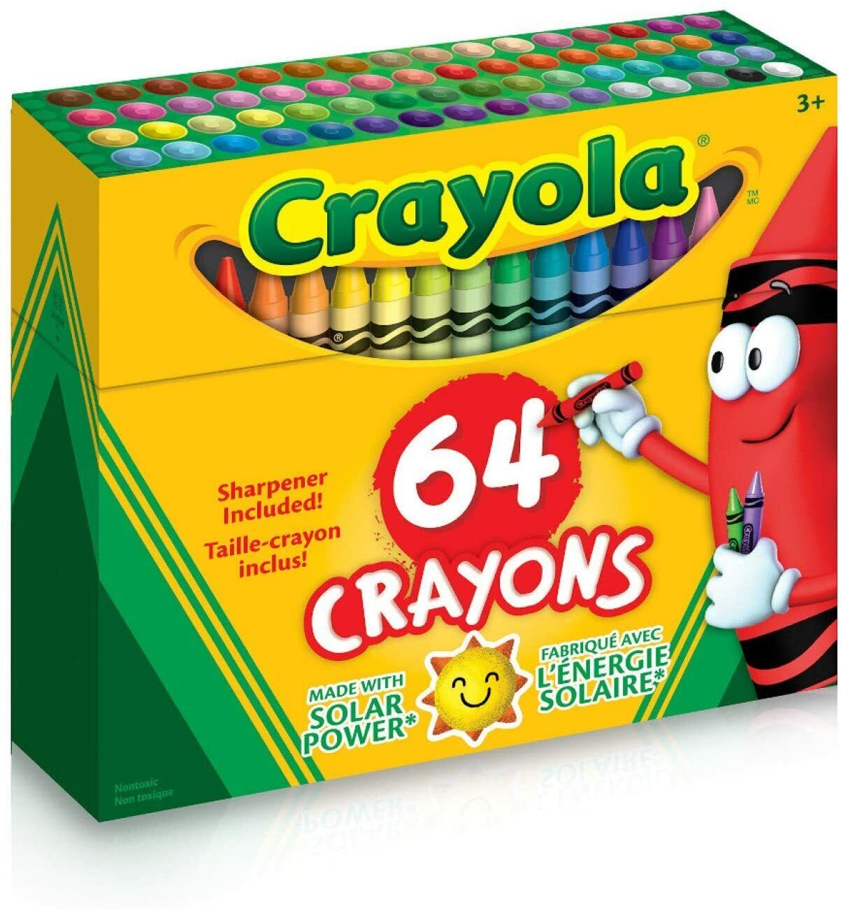 Crayola Crayons Crayons Assorted Colors 64 Count image 0