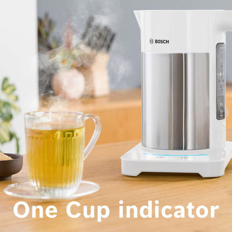 Bosch Sky Variable Temperature Kettle in White, TWK7201GB