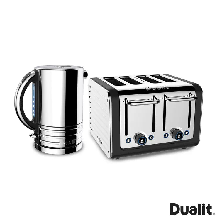 Dualit Architect Kettle & 4-Slot Toaster Set | 1.5L | 2300W | Perfect Toast Technology | Matt Black