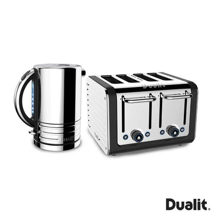 Dualit Architect Kettle & 4-Slot Toaster Set | 1.5L | 2300W | Perfect Toast Technology | Matt Black