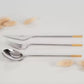 Golden Bell 24-Piece Cutlery Set | 18/10 Stainless Steel | Gold Plated Accents | Silver & Gold
