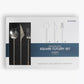 Golden Bell 24-Piece Cutlery Set | 18/10 Stainless Steel | Gold Plated Accents | Silver & Gold