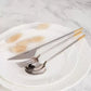 Golden Bell 24-Piece Cutlery Set | 18/10 Stainless Steel | Gold Plated Accents | Silver & Gold