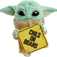 Star Wars Grogu Baby Yoda The Child On Board Plush Hanging Sign image 2