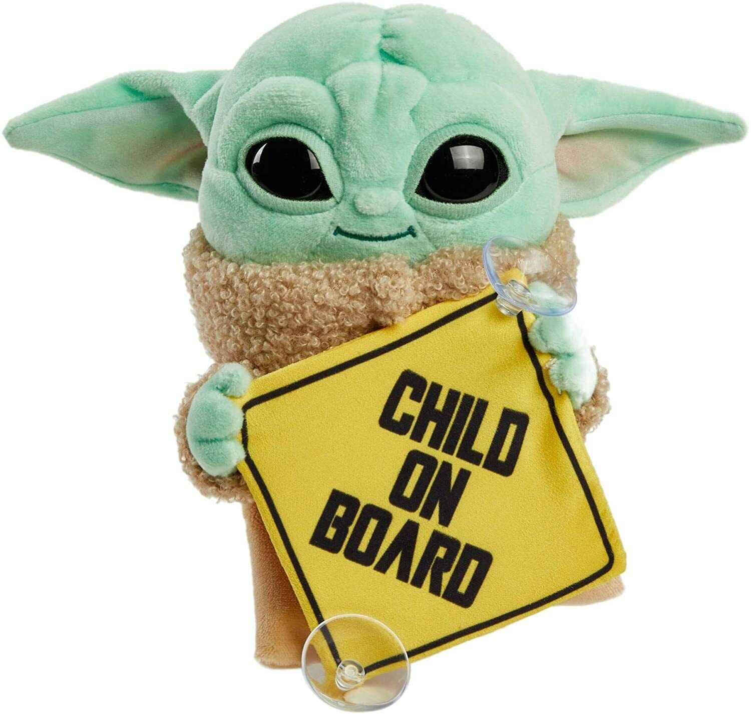 Star Wars Grogu Baby Yoda The Child On Board Plush Hanging Sign image 2