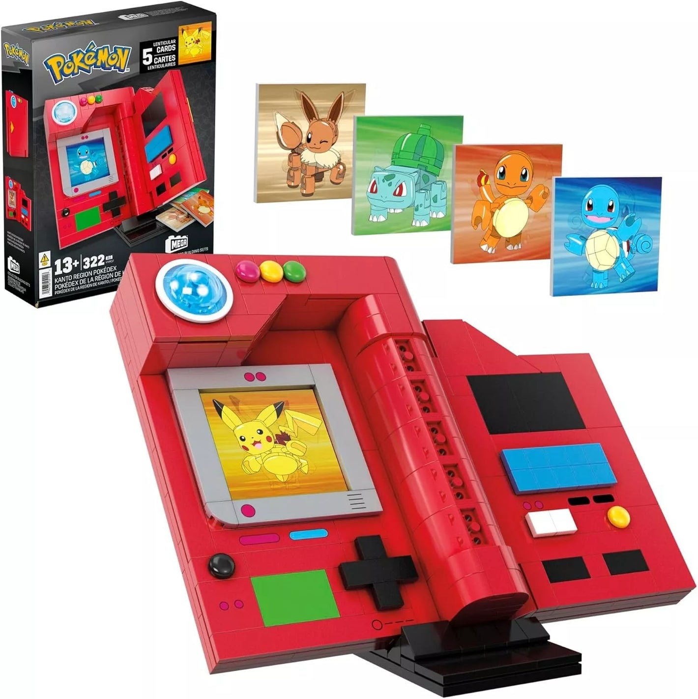 MEGA Pokémon Kanto Region Pokédex Building Kit image 0