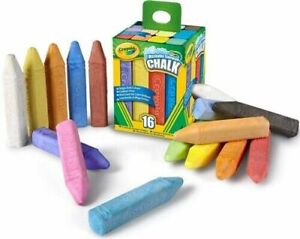Crayola Chalk Washable Anti-Roll 16-Piece image 6