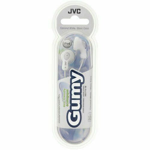 JVC GUMY Earbud Earphones Headset White image 0