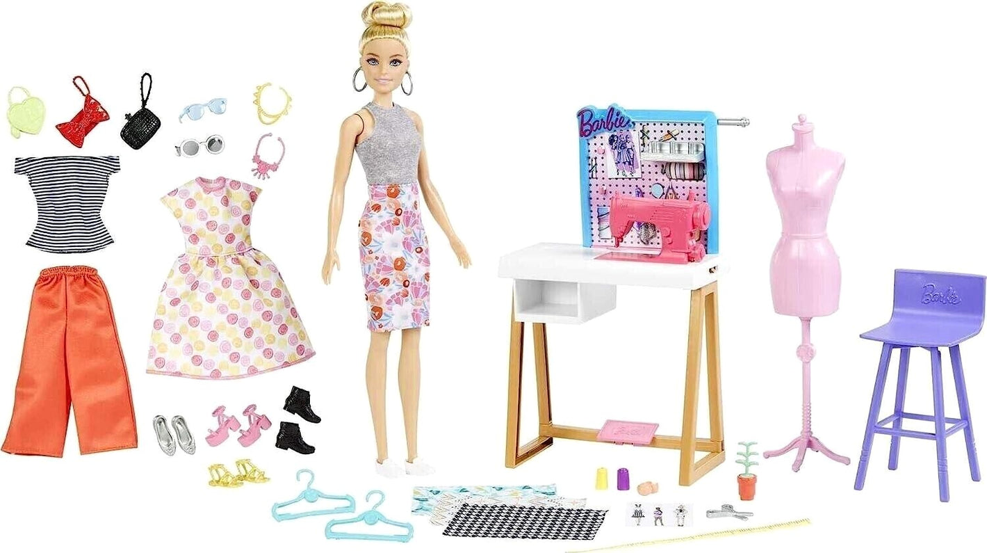 Barbie Fashion Designer Doll & 25+ Accessories, Studio Playset image 0