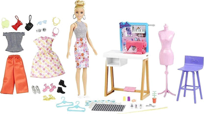 Barbie Fashion Designer Doll & 25+ Accessories, Studio Playset image 0