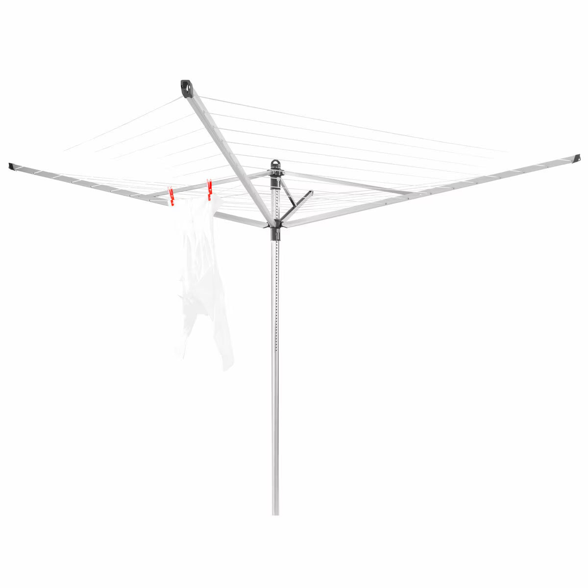Brabantia Lift-O-Matic 50M Rotary Airer 50M with Ground Spike + Cover