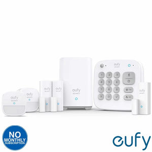 Eufy 7-Piece Home Alarm Kit | HomeBase 2 | 2 Motion + 3 Entry Sensors | Keypad | App Alerts