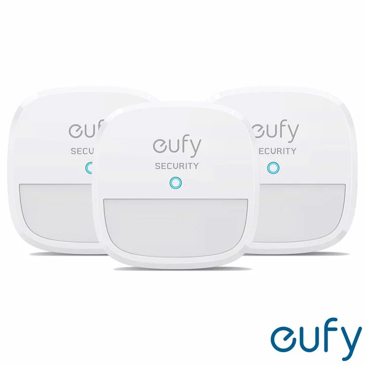 Eufy Security Motion Sensor 3-Pack | 100° Coverage | Up to 9m Range | Adjustable Sensitivity | App Alerts