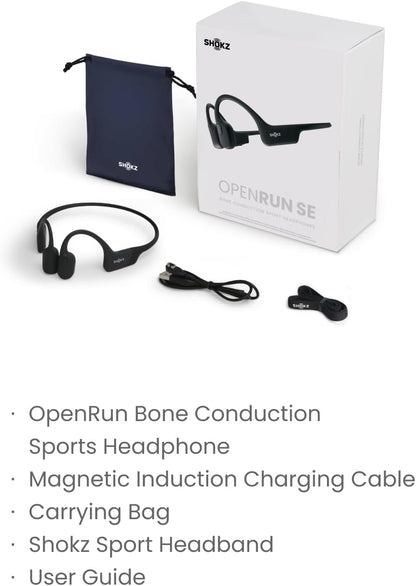 SHOKZ OpenRun SE Bone Conduction Headphones – Waterproof, 8‑Hour Battery image 0