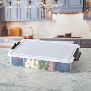 Boîtes à goûter Sabatier avec couvercles en forme de planche à découper, lot de 2