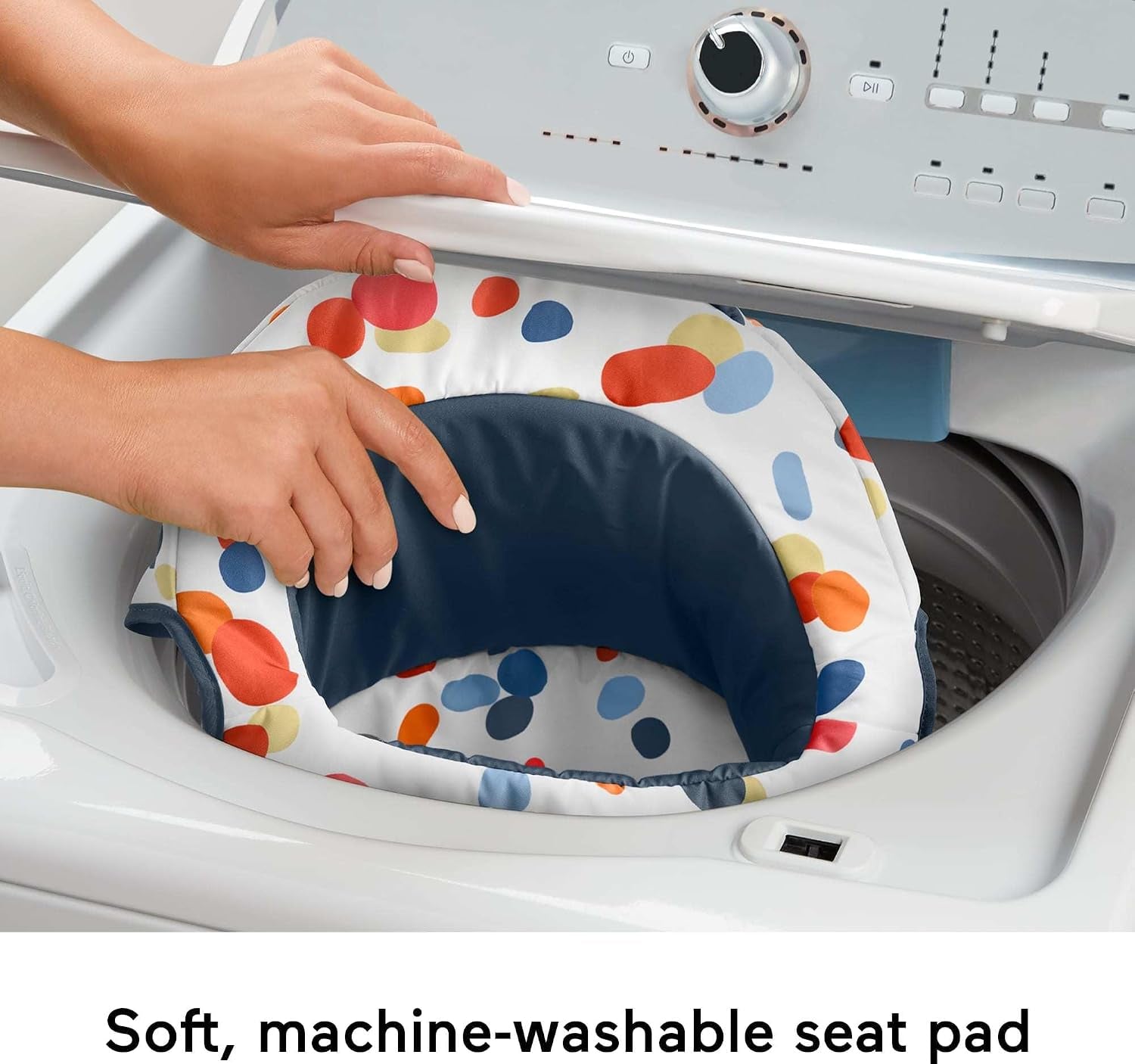 Portable Baby Chair, Darling Dots Sit-Me-Up Floor Seat with Bpa-Free Teether & Clacker, Newborn Development Toy