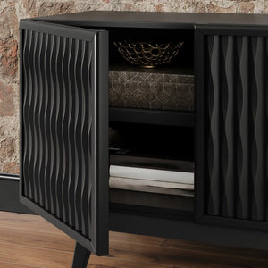 Del Ray Oaks Acacia Sideboard – Modern Rustic Storage Cabinet with Natural Wood Finish