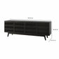 Del Ray Oaks Acacia Sideboard – Modern Rustic Storage Cabinet with Natural Wood Finish