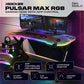 X Rocker Pulsar Max RGB Gaming Desk with LED Lights