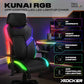 X Rocker Kunai RGB Gaming Chair | 360° RGB Lighting | Neo Motion Sync | 135° Recline | Black
