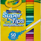 Crayola Washable Super Tips Markers 50 Colours image 0