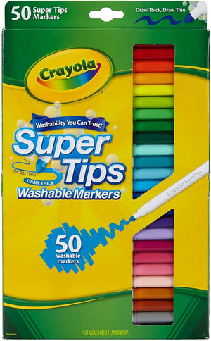 Crayola Washable Super Tips Markers 50 Colours image 0