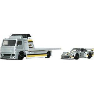 Hot Wheels Premium, Legends Transport Hauler and Porsche 934.5 image 1