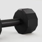 Centr 108Kg Rubber Dumbbell Set with Rack