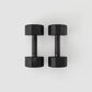 Centr 108Kg Rubber Dumbbell Set with Rack
