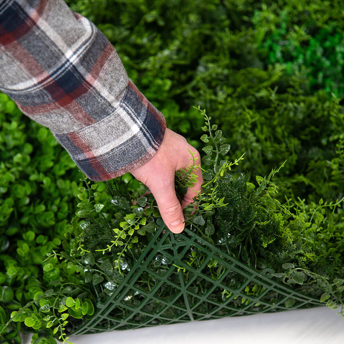 Artificial Mixed Foliage 1M X 1M Wall Panel, Pack of 5