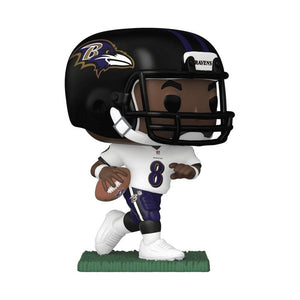 Funko Pop! NFL: Baltimore Ravens - Lamar Jackson (Away Uniform) image 1