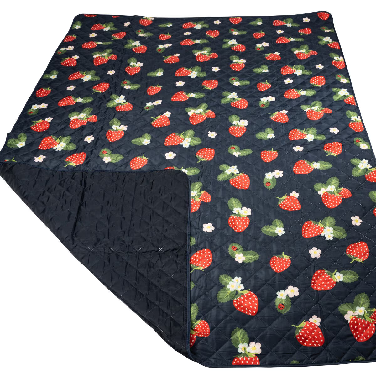 Navigate Strawberries & Cream Picnic Blanket, 175 X 140Cm image 2