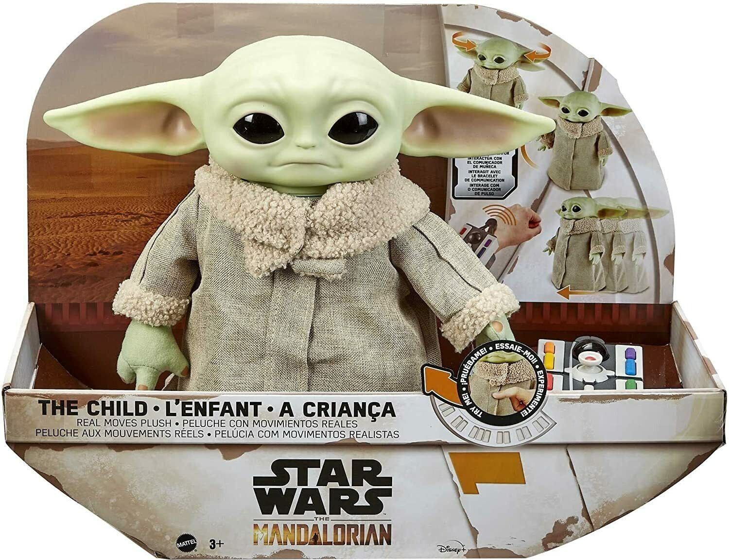 Star Wars RC Grogu Plush Toy, 12-in Plush with Remote-Controlled Motion image 0