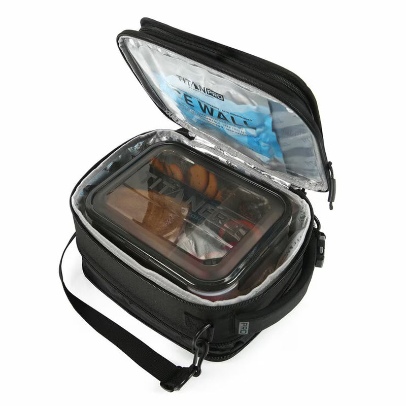 Titan Pro Expandable Fridge Cold Lunch Box in Black