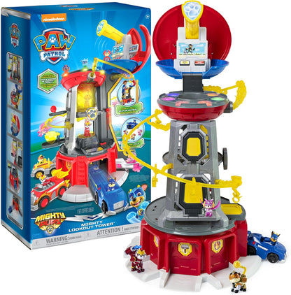 PAW Patrol, Mighty Pups Super PAWs Lookout Tower Playset with Lights & Sound image 0