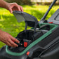 Bosch Rotak 36V (4Ah) Hand-Propelled, 43Cm Cutting Width, Cordless Battery Lawnmower with 2 X 4Ah Battery and Charger 18V2-43 P4A 36V