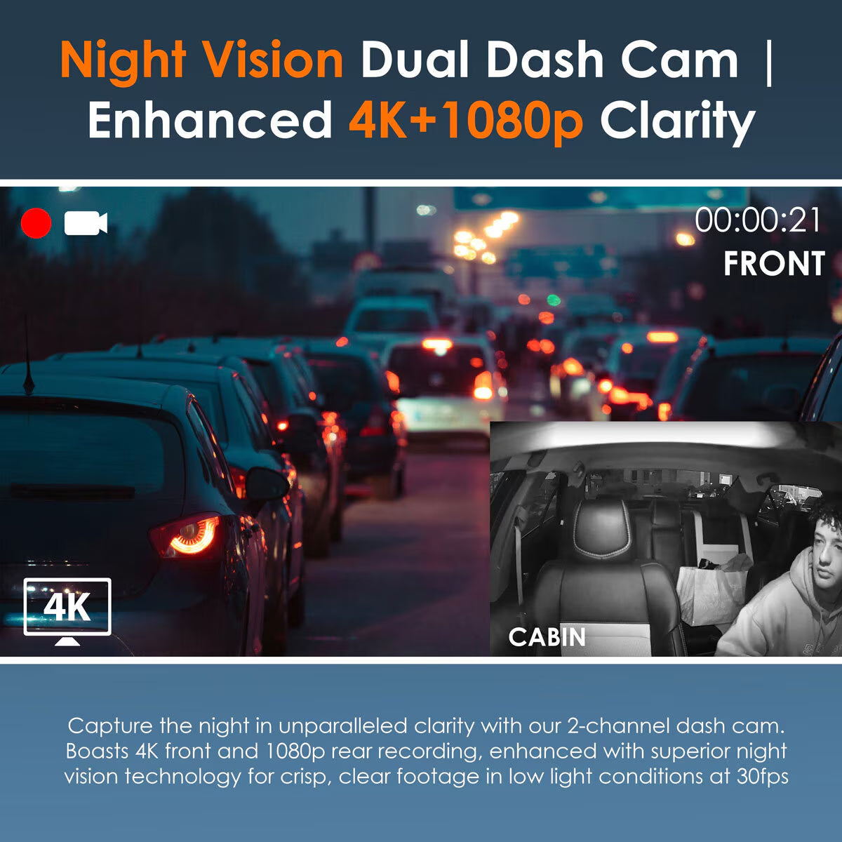 Rexing R316-2 Channel 4K Dash Cam image 6