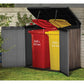Rosewood Horizontal Storage Shed | Keter | 1,150 Litre Brown