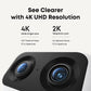 Eufy S350 4K Caméra d'intérieur intelligente panoramique et inclinable à double objectif (lot de 2) - Sans frais mensuels